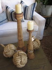 Click to enlarge Wooden candleholders