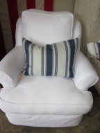 South Hampton Chair White Denim
