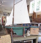 Vintage model sailboat