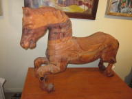 Antique carousel horse