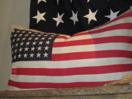 American flag pillow