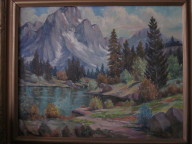 Lake Tahoe oil painting