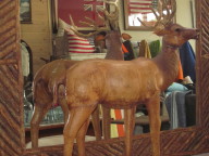 Leather covered deer