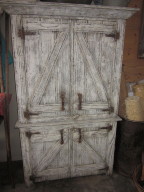 Click to enlarge Custom redwood cabinet