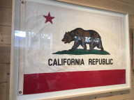 Framed California Republic Flag